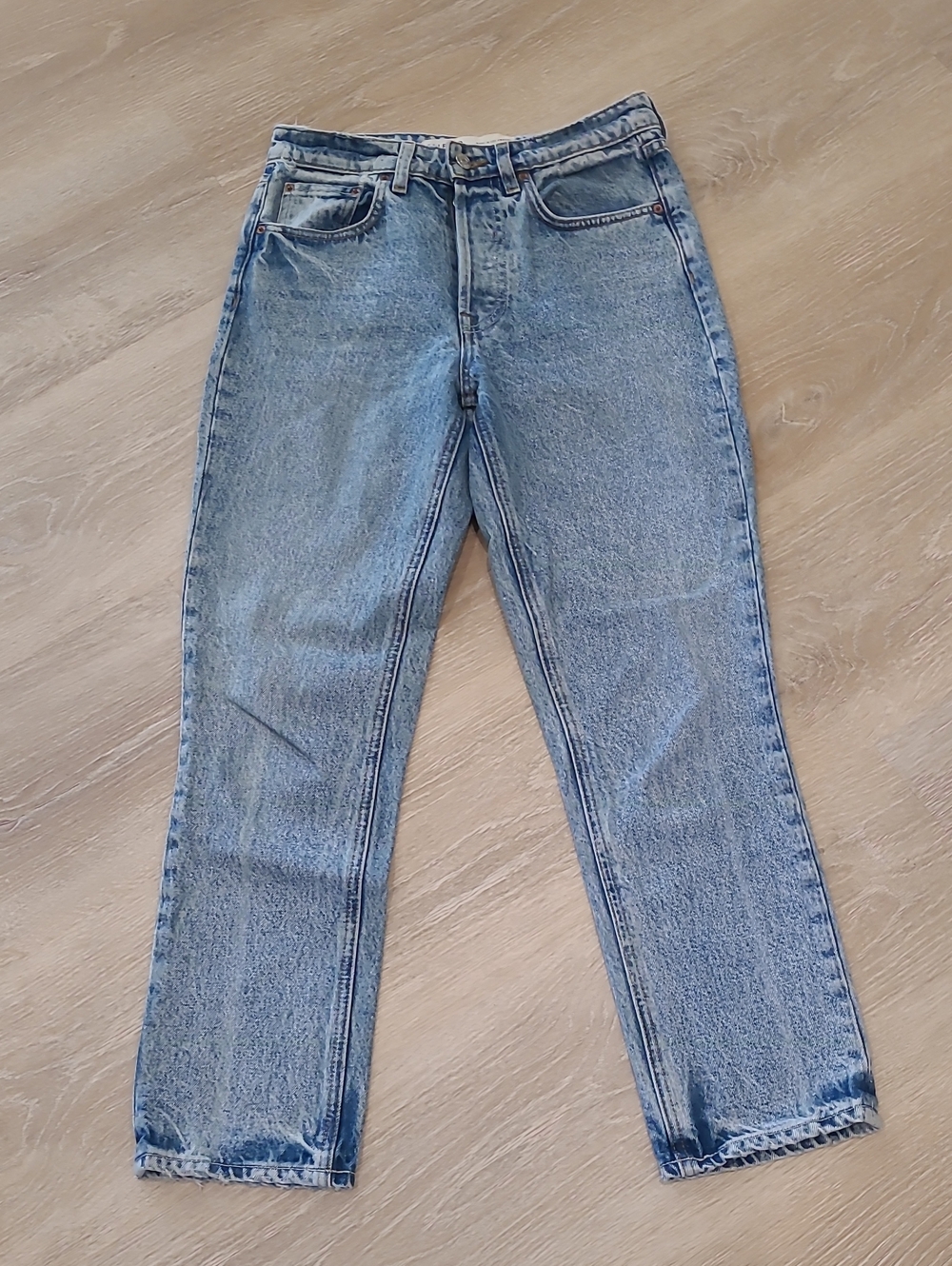GRLFRND The Karolina High Rise Straight Crop Jeans